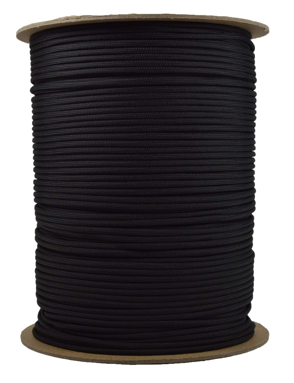 550 Paracord – 7 Strand – Color Black – 1000 Foot Spool