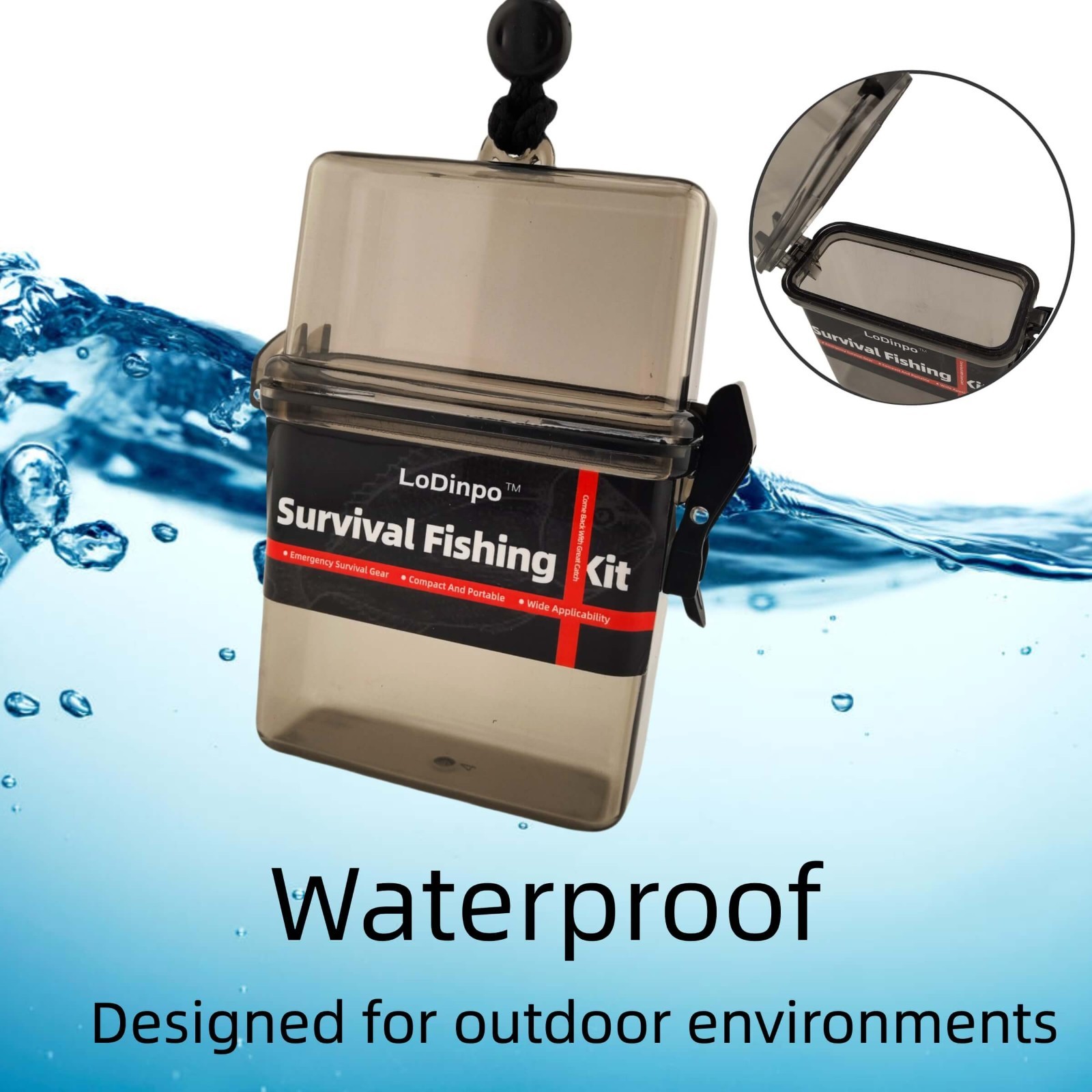 Portable Pocket Fishing Tackle Box Lightweight Survivalist Accessories