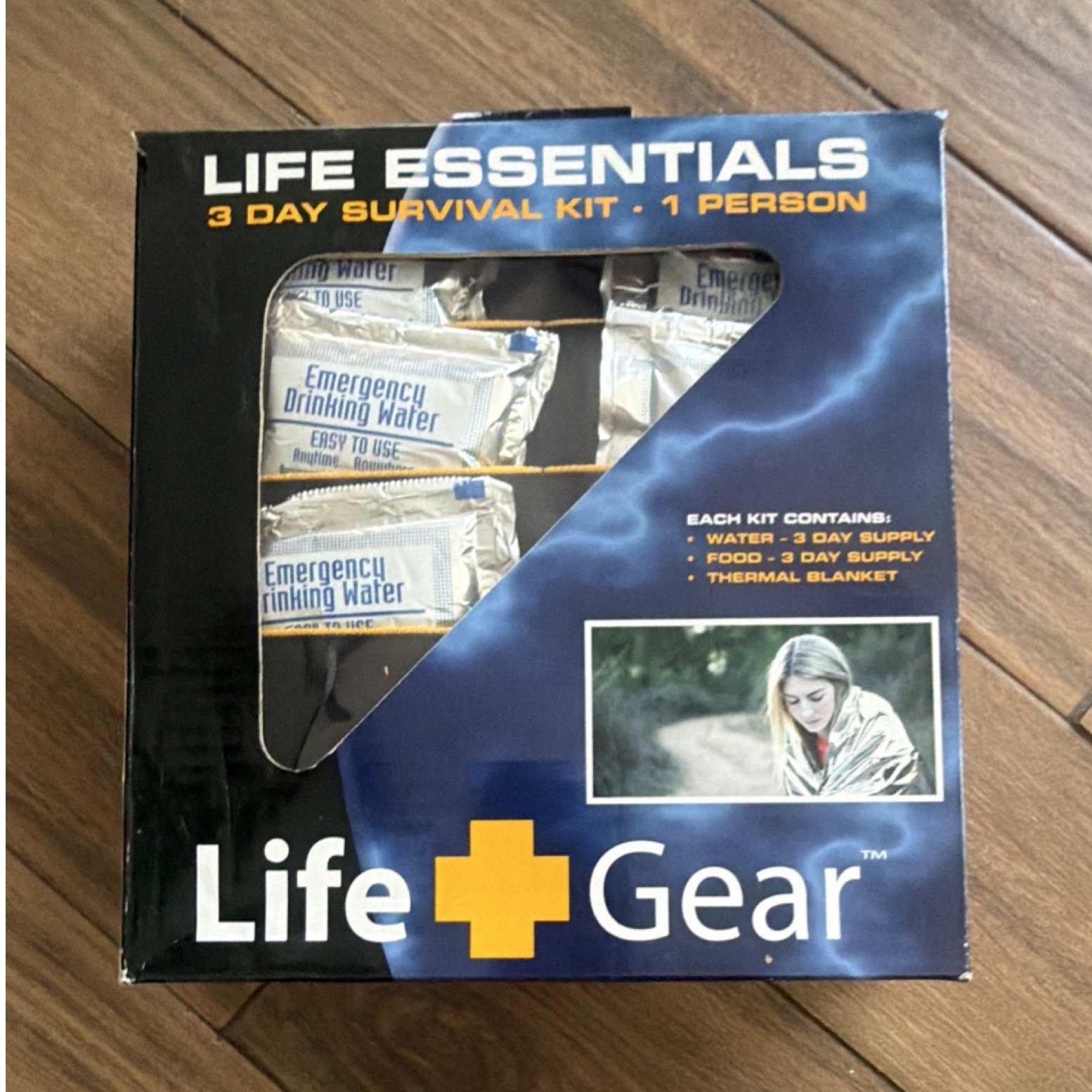 Life+Gear Life Essentials 3 Day Survival Kit 1 Person w/ Food, Water, Blanket