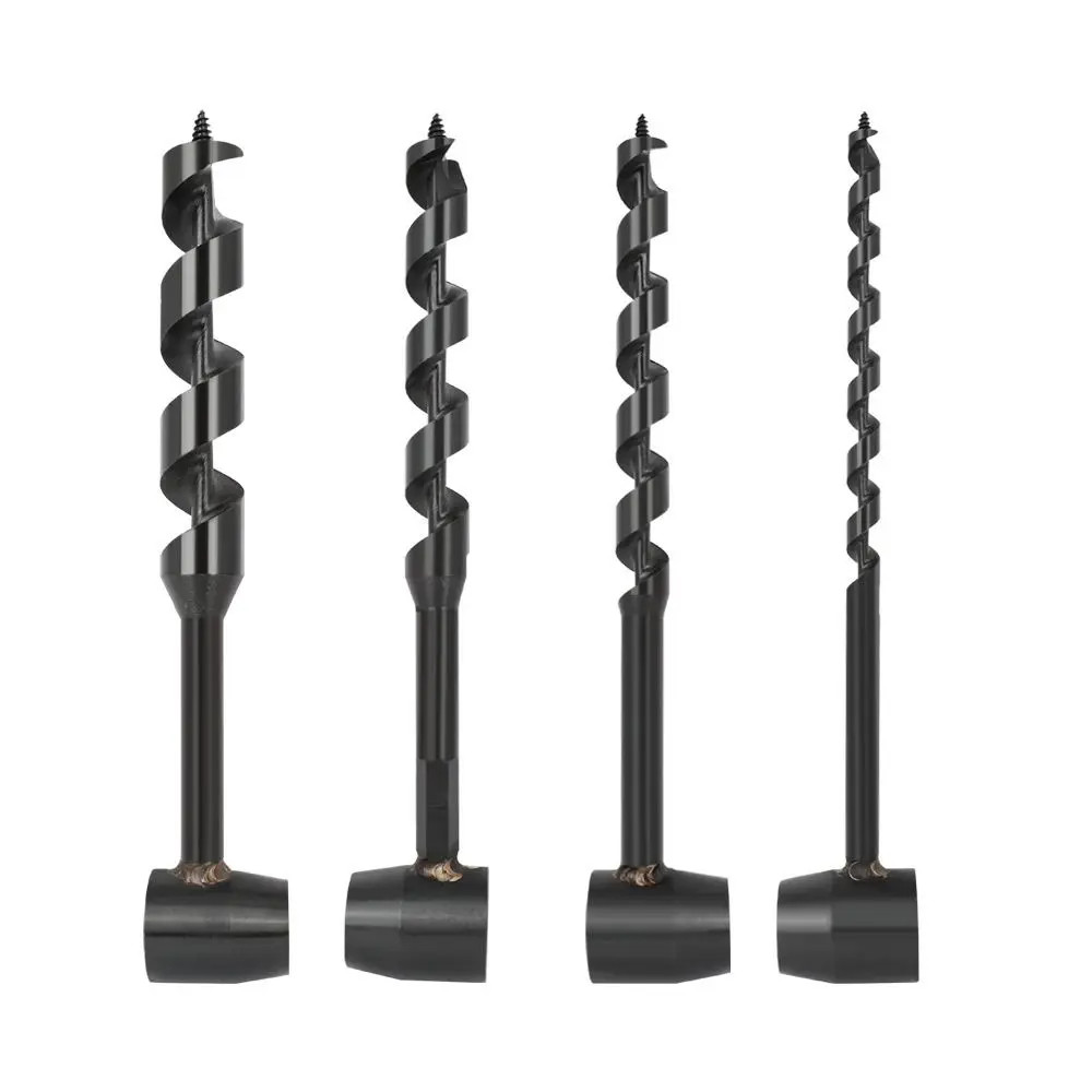 Wild Survival Hand Drill Portable Carbon Steel Manual Auger Drill Manual Wood Pu