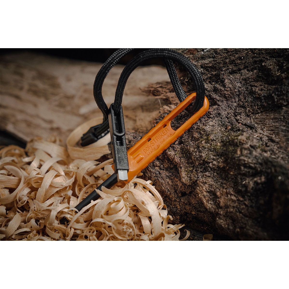 Exotac polySTRIKER Ultra-Light Ferrocerium Rod Firestarter – Blaze Orange