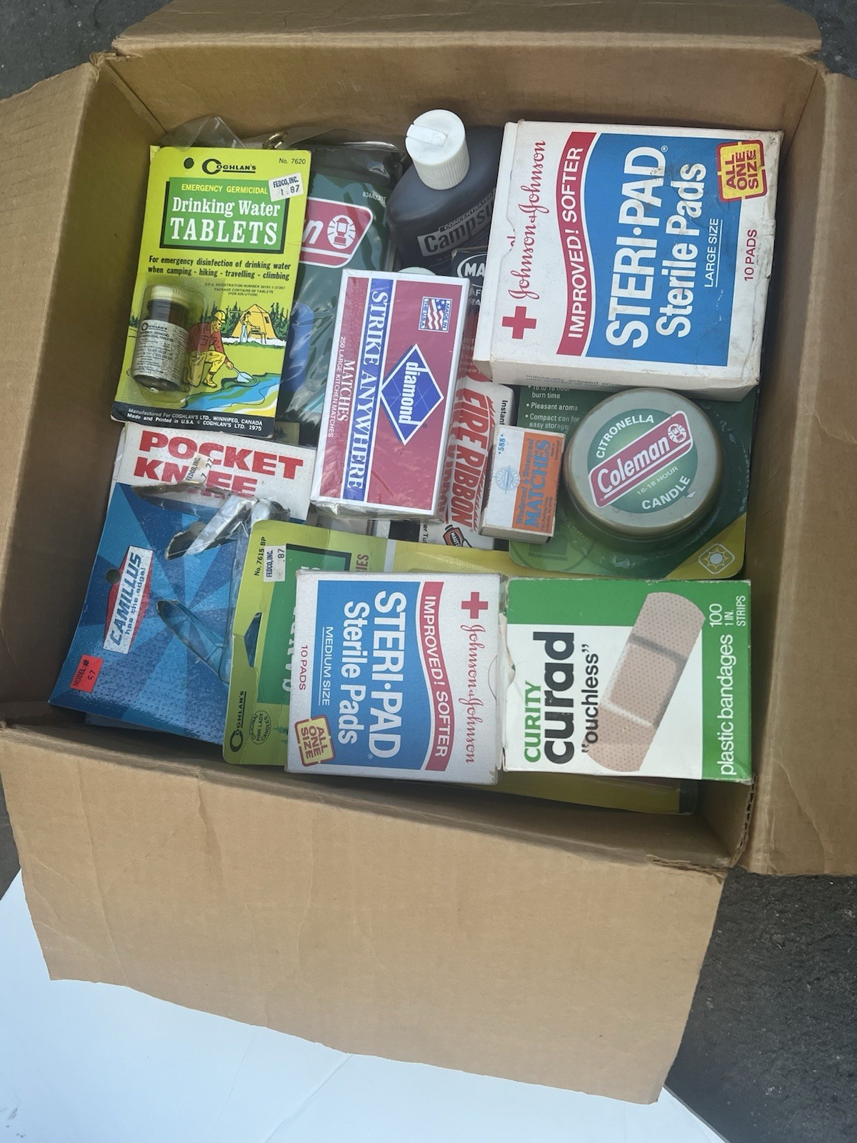 1970 Vintage Emergency Kit 25-Piece Set – Survival/First Aid Kit – $125 For All