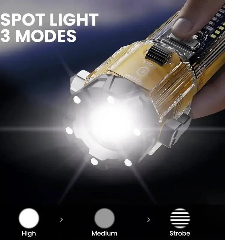 10-1 Emergency Safety FLASHLIGHT with Electronic Arc Lighter Survivor