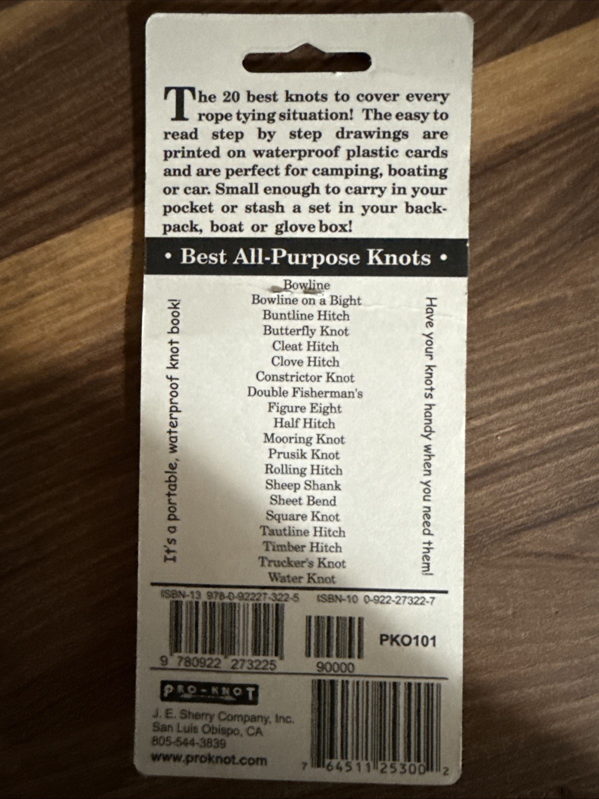 Pro-Knot Outdoor Knot Cards 20 Best Rope Knots To Cover Every Tying Situation