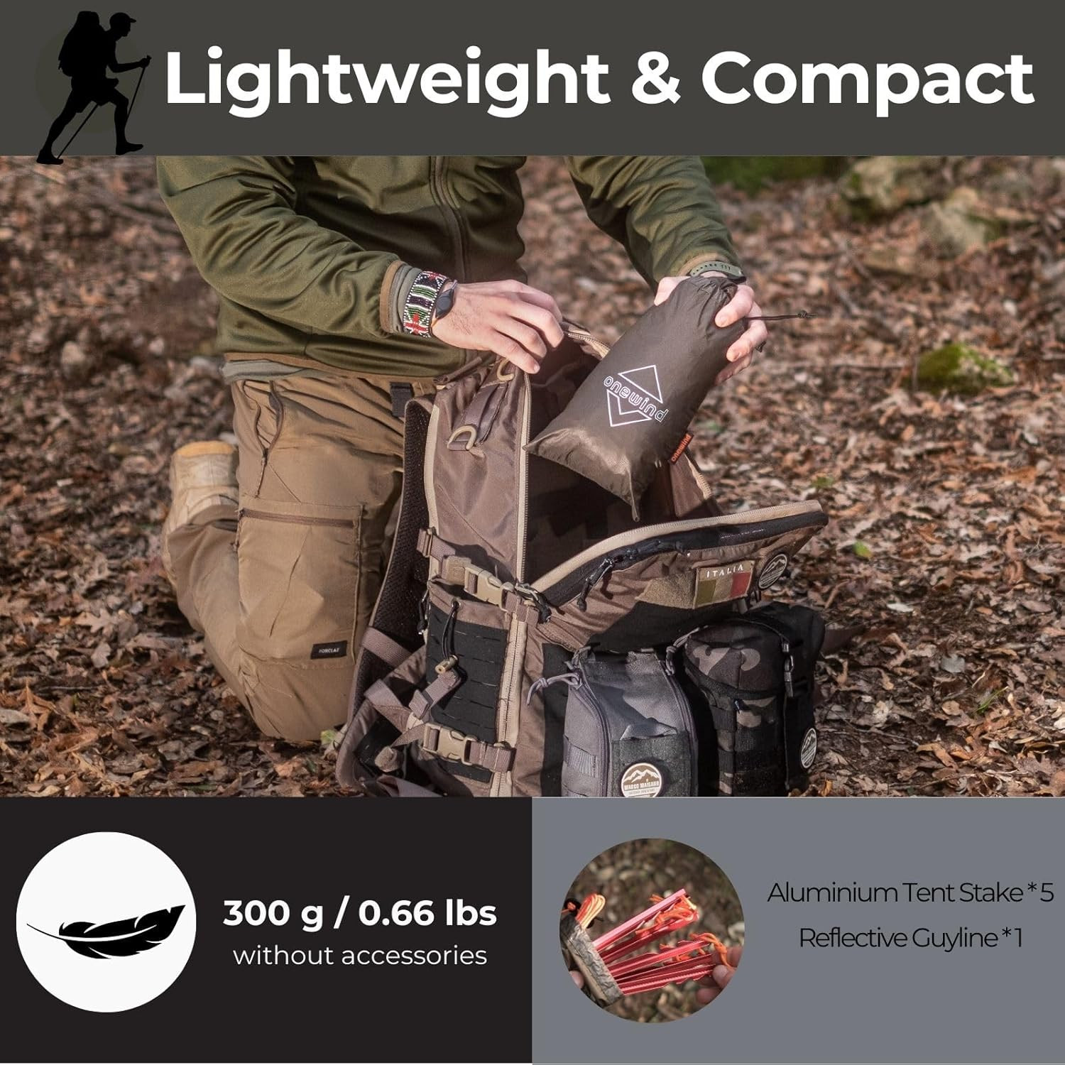 Lightweight Poncho Shelter, Solitary Shelter Cape Silnylon Emergency Survival Sh