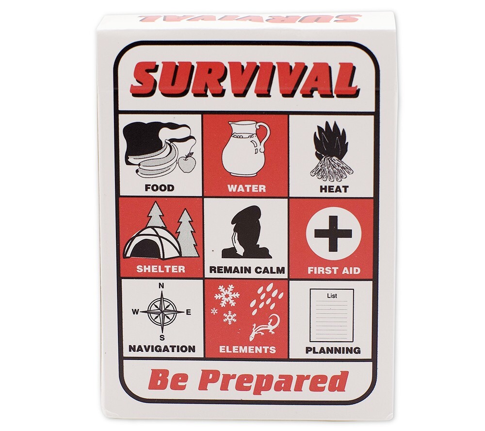 Survival Playing Cards Frank Heyl Deck of Cards with Survival and First Aid Tips