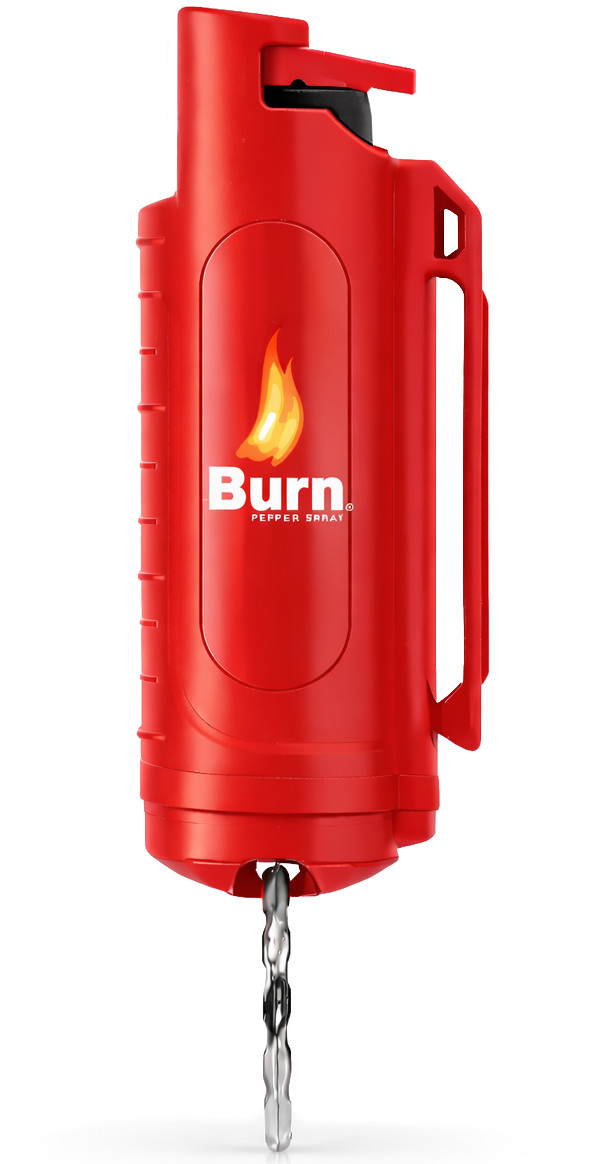 2 Pack Burn Pepper Spray 1/2oz Police Strength Self Defense Security Red