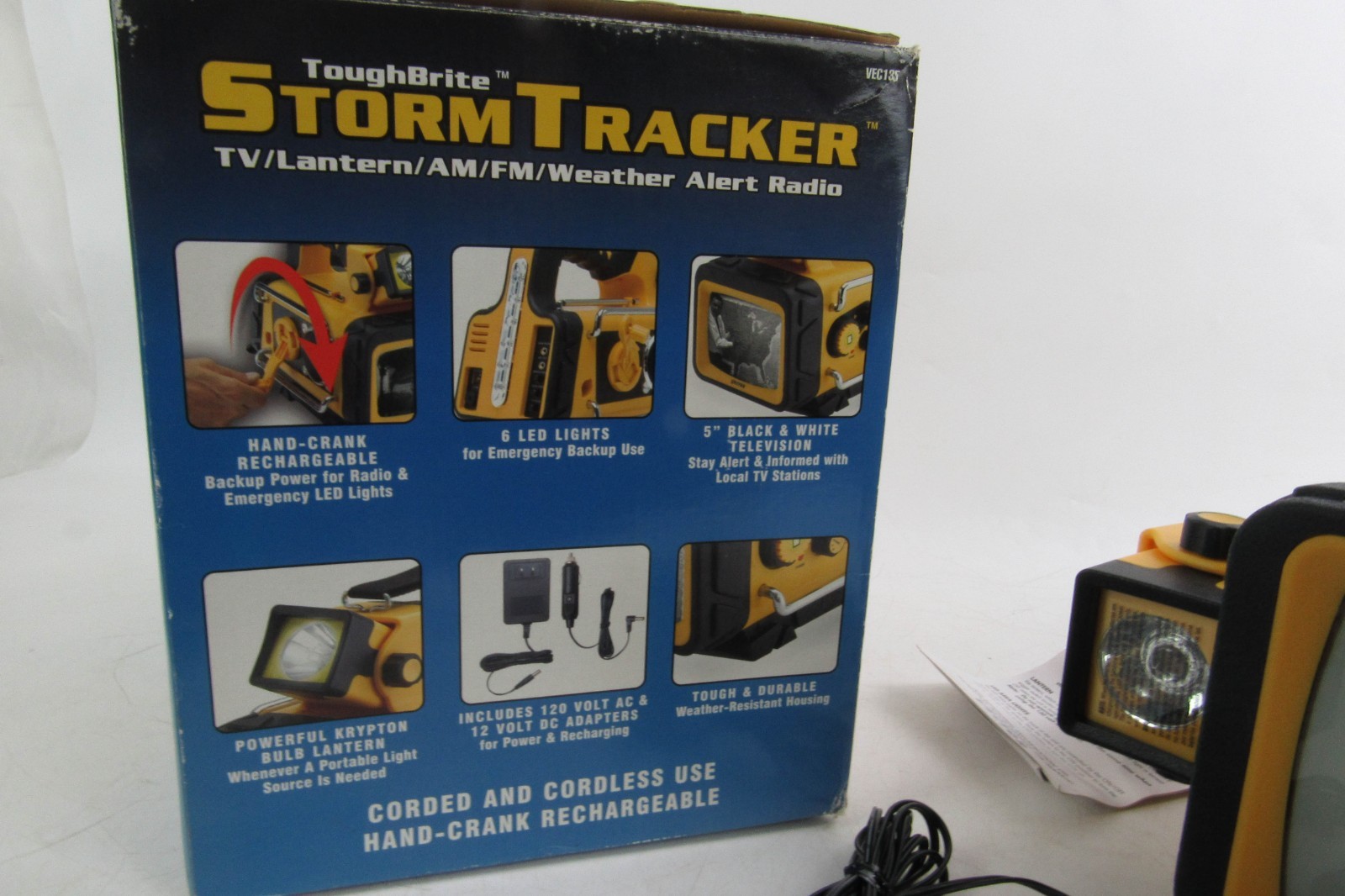 VECTOR VEC135 Storm Tracker TV Radio Weather Alert NEW OPEN BOX WORKS SEE VIDEO