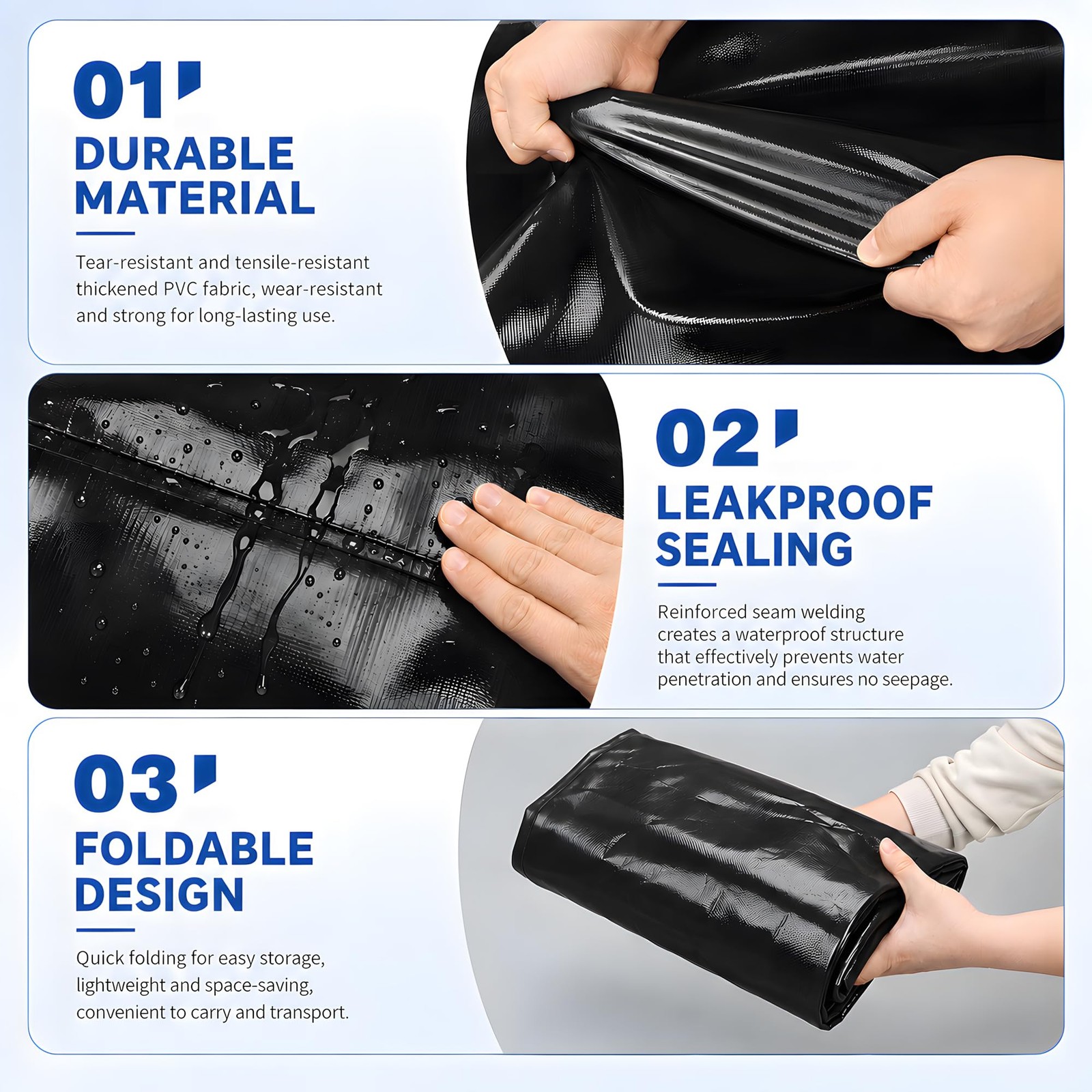 Zxzyhfty Large Capacity Water Storage Bladder Portable Water Tank Containers