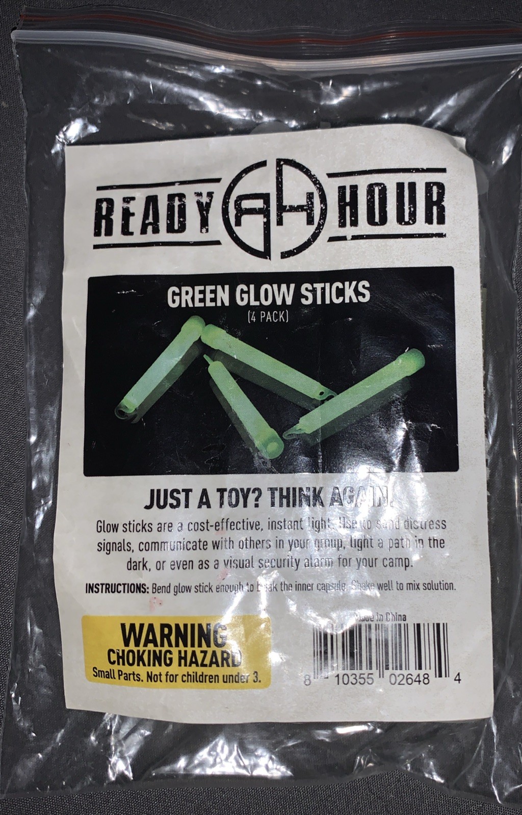Ready Hour New Green Glow Sticks 4 pack