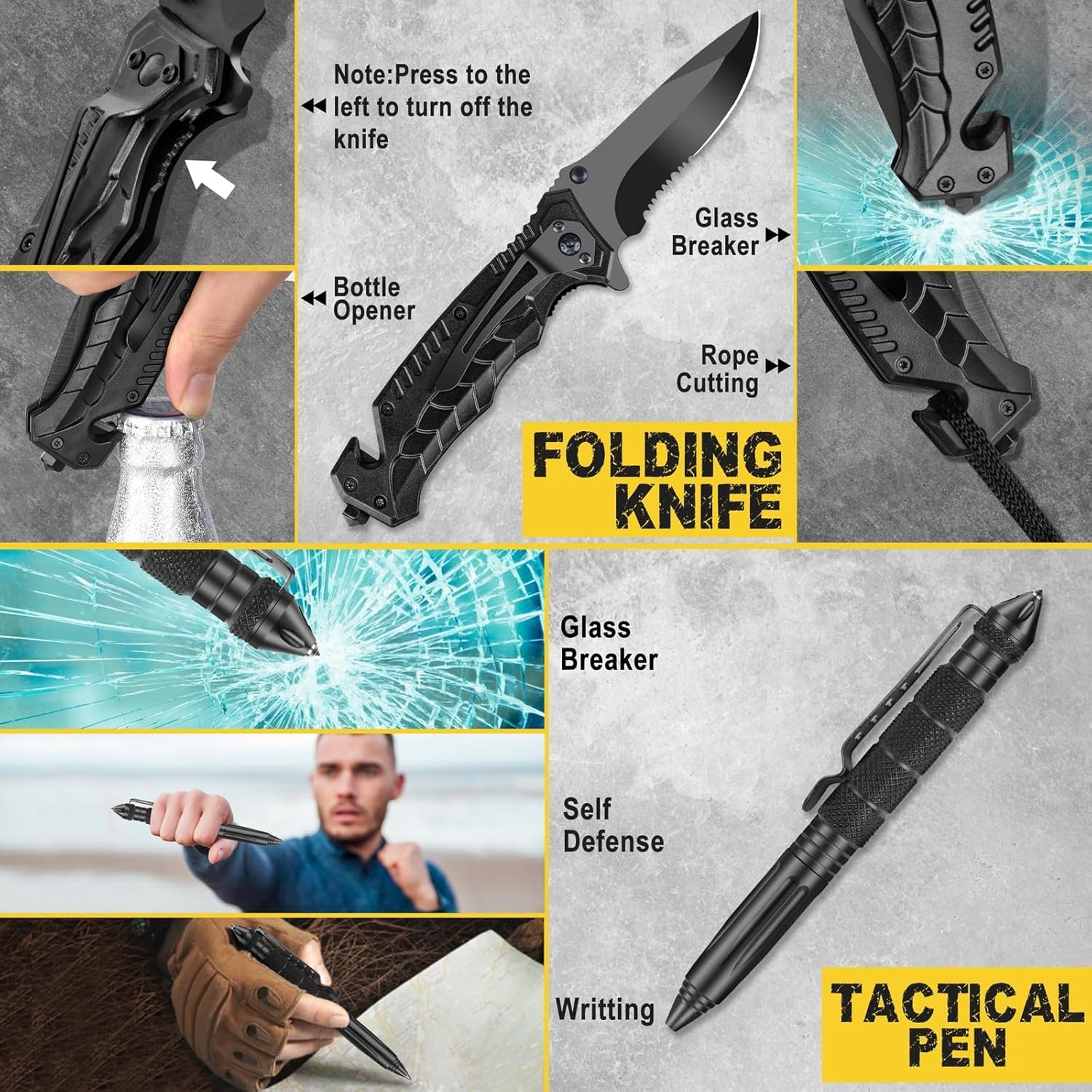 Men’s 28-in-1 Survival Gear – Perfect Stocking Stuffers for Outdoor Enthusiasts