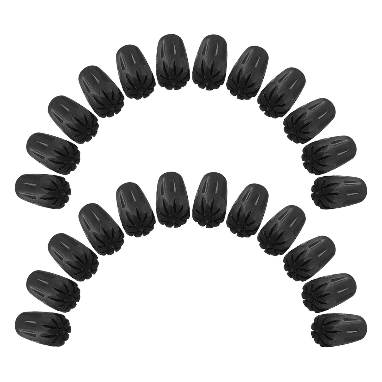 24PCS Trekking Pole Tips Non Slip Rubber Covers for Hiking and Camping