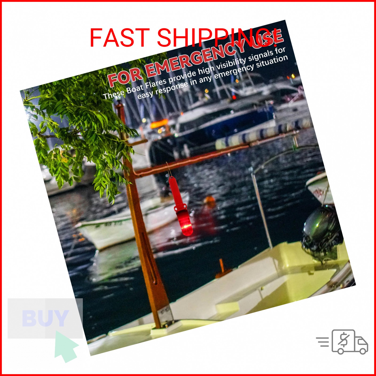 3Pcs Boat Flares, 2026 Upgrade Marine Flares,Visual Distress Signals for Boats,