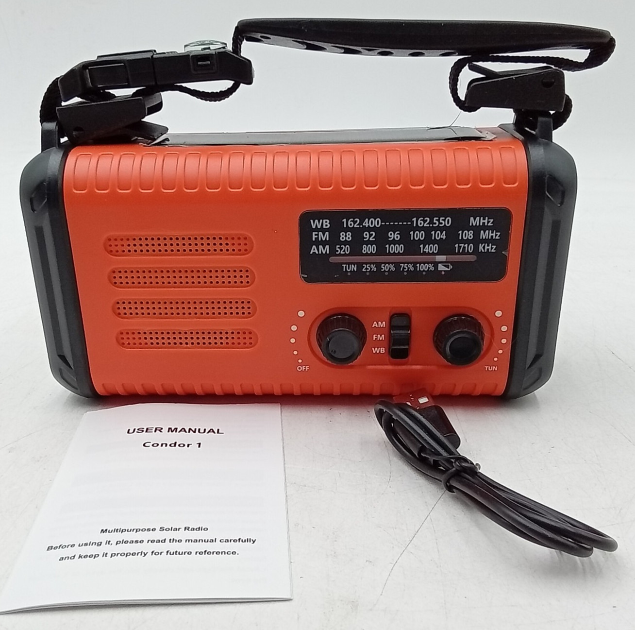 20000mAh/ 74000mWh Hand Crank Emergency Radio AM/FM/NOAA Weather