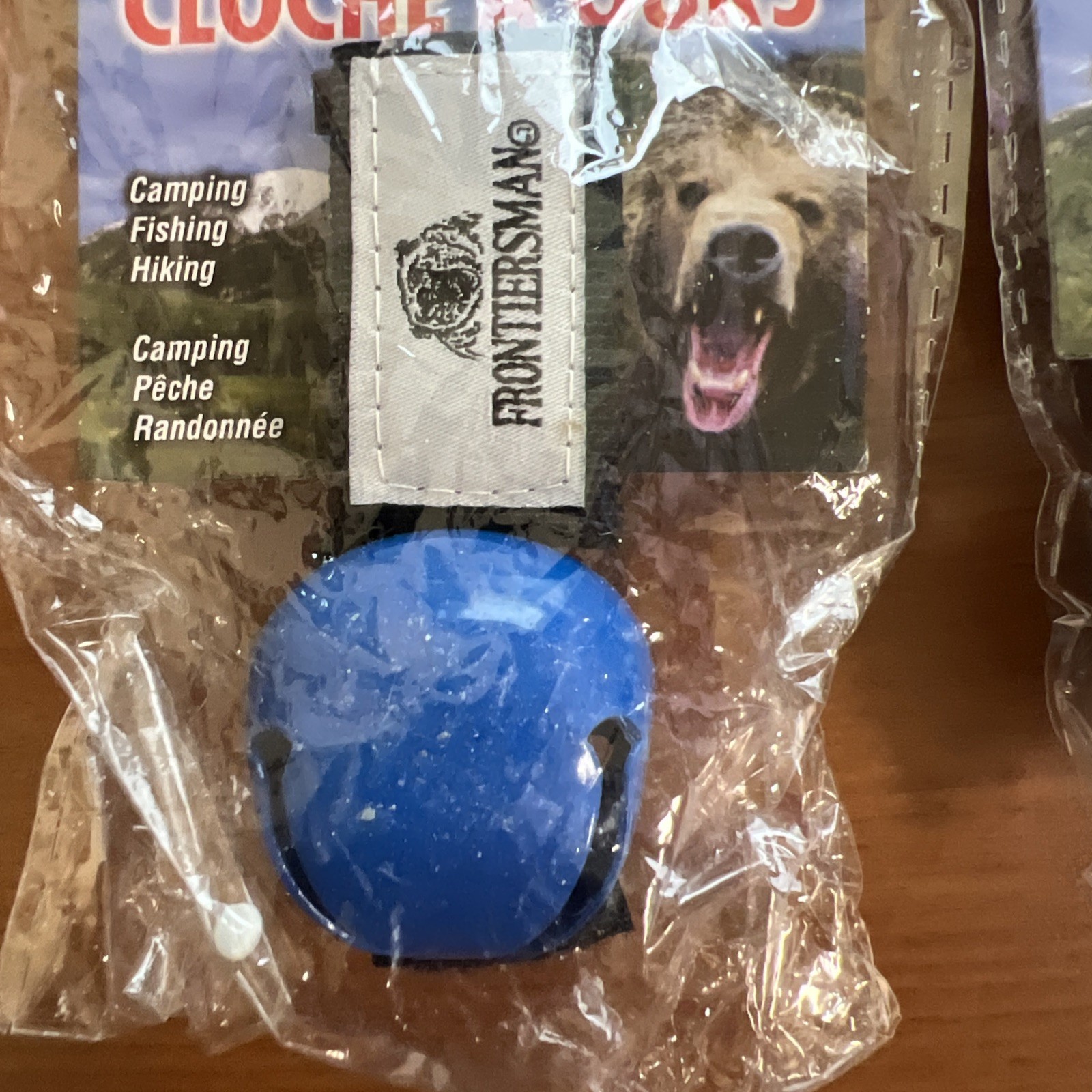 Lol of 3 Frontiersman Bear Repellent Bell With Magnetic Silencer Blue.