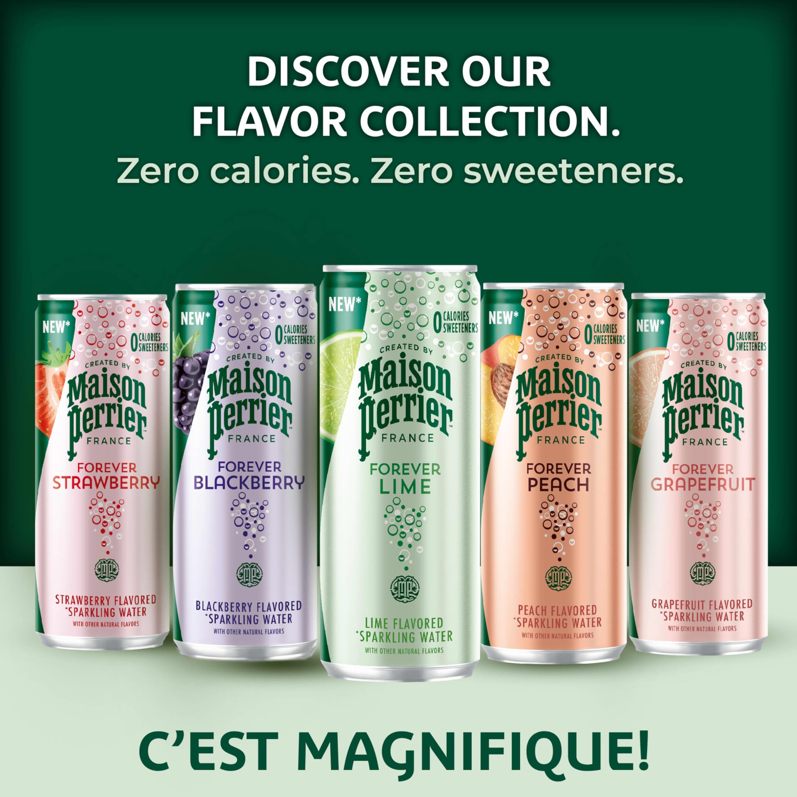 Forever Lime Flavored Sparkling Water, 11.15 Fl Oz Cans, 8 Count, 3 Pack