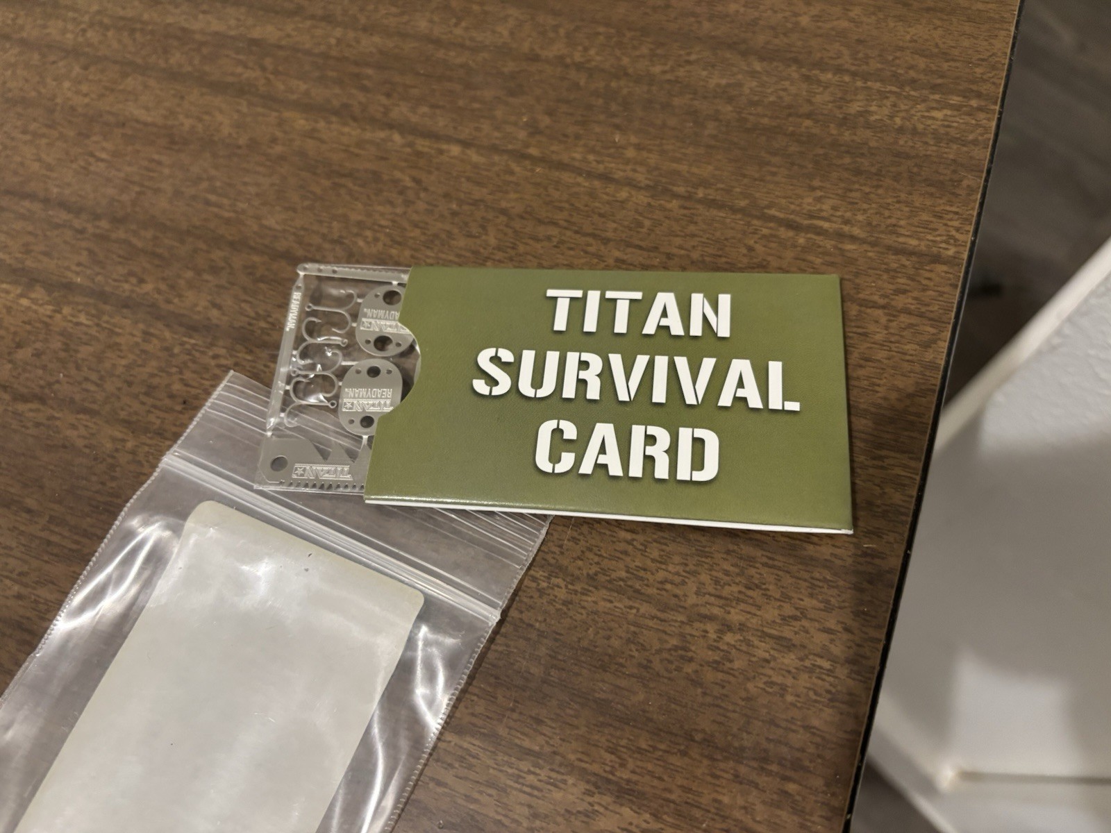 TITAN Survival Card 22-in-1 Emergency Tool, 2” x 3.5”