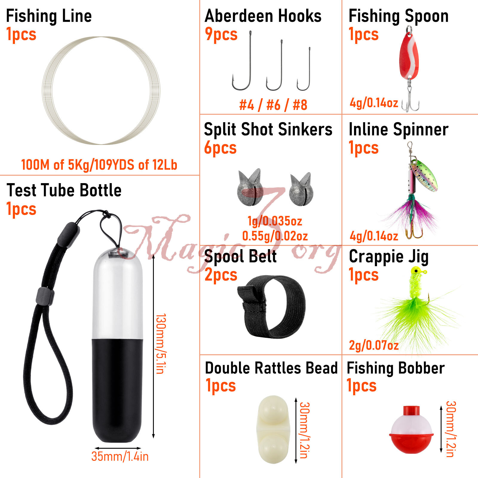 25pcs Emergency Fishing Kit Survival Fishing Travel Kit Hand Line Reel Lead Bass