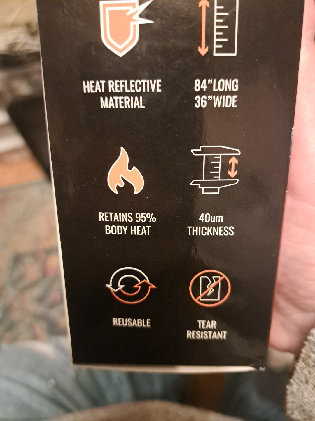 Sleeping Bag Emergency/ Outdoors Reusable Heavy Duty Mylar,