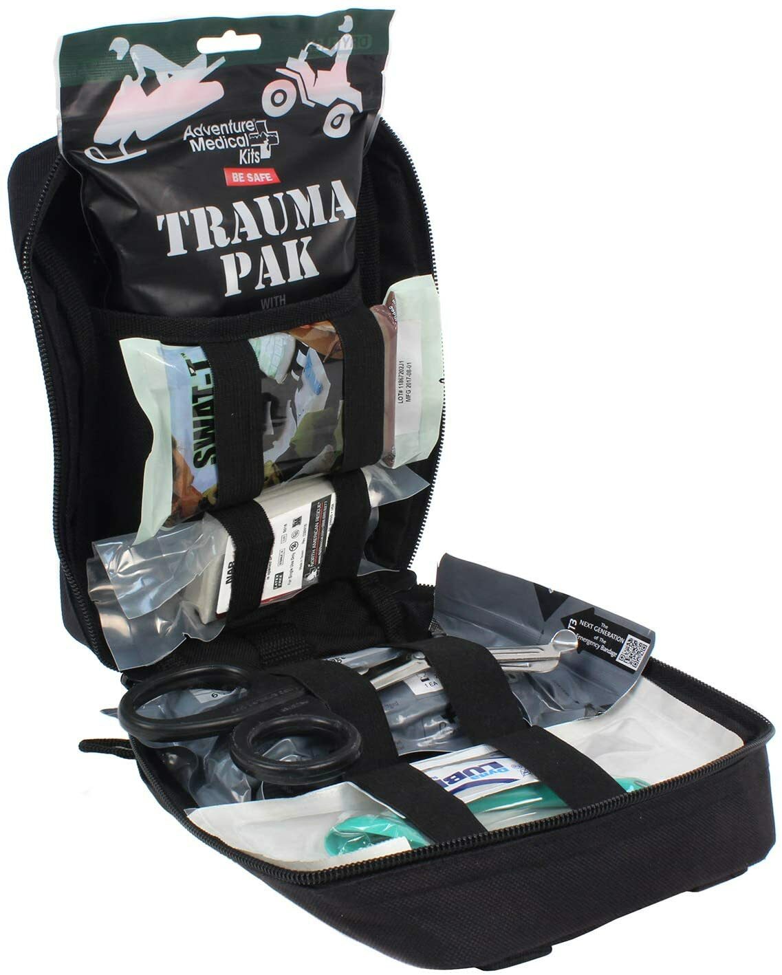 Ever Ready First Aid Tactical Trauma IFAK Kit Feat. Trauma Pack QuikClot Bandage
