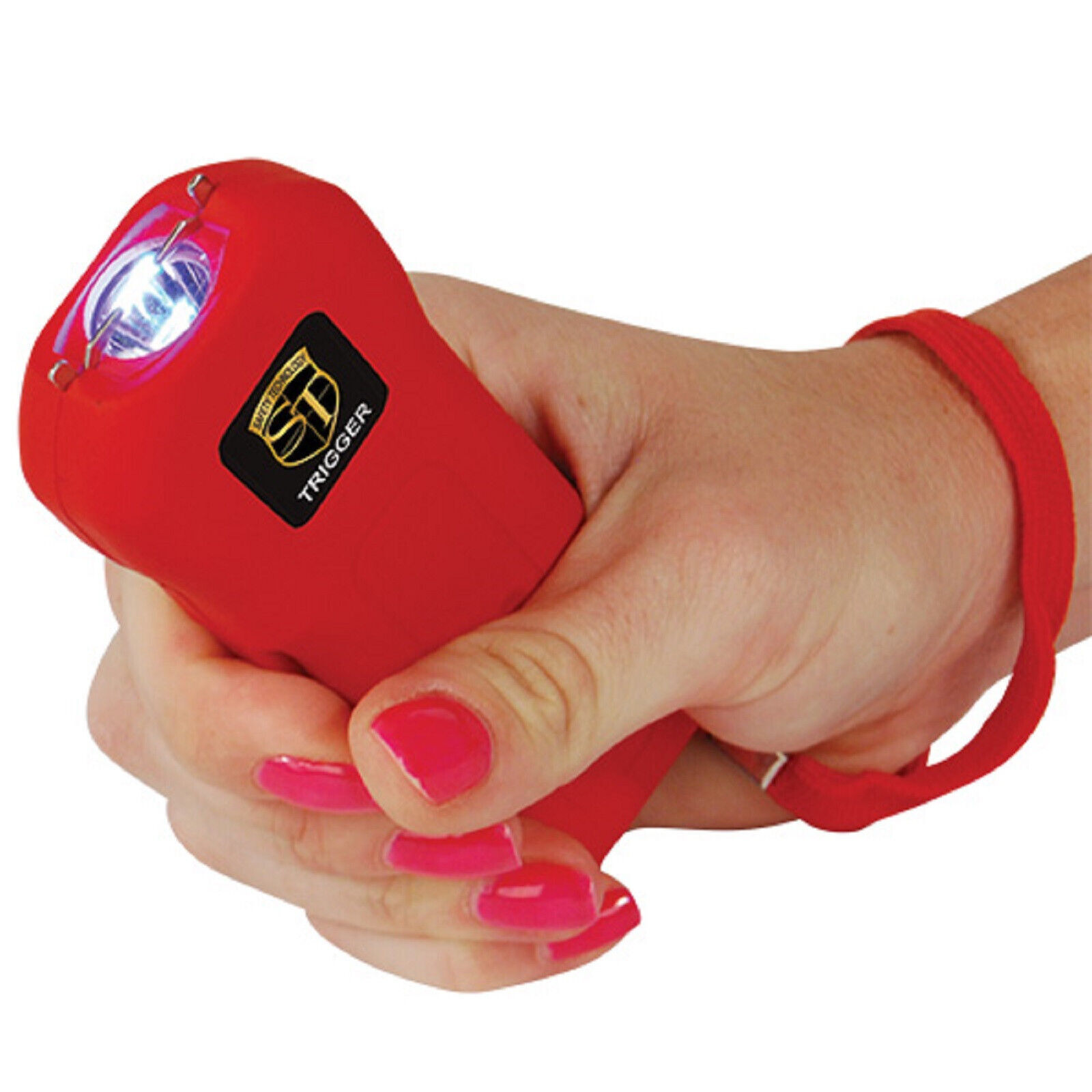 Safety Technology TRIGGER Stun Gun Rechargeable 75 Mil Volts LED Flashlight+Case