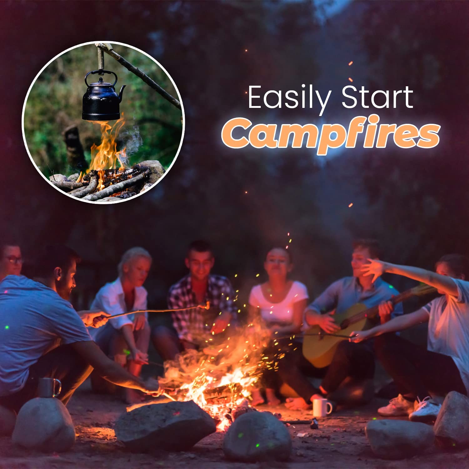 Dextreme Fire Starter (120 PCS) Natural Starters 120 Pcs, Nature Pine