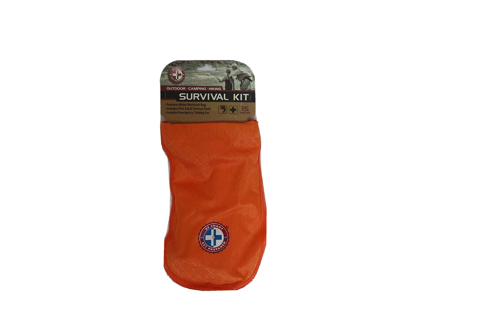 Be Smart Get Prepared Outdoor-Camping-Hiking Survival Kit; 15 Pieces