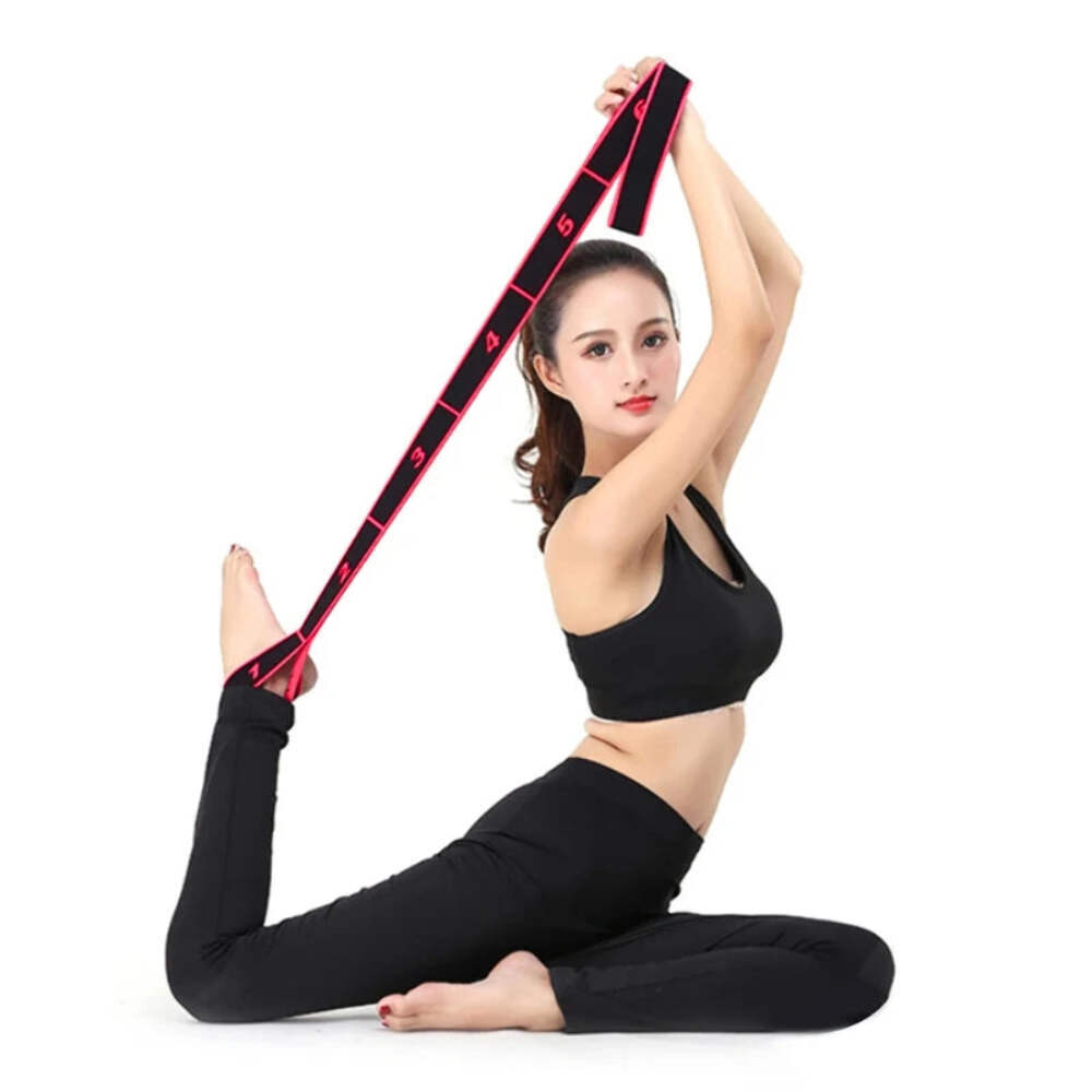 8 Section Style Dance Yoga Stretching Belt Pilates Fitness Tension Digital Elast
