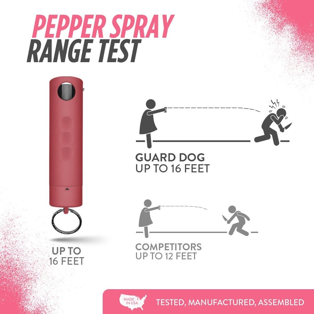 Harm & Hammer Pepper Spray with glass breaker | Keychain ready