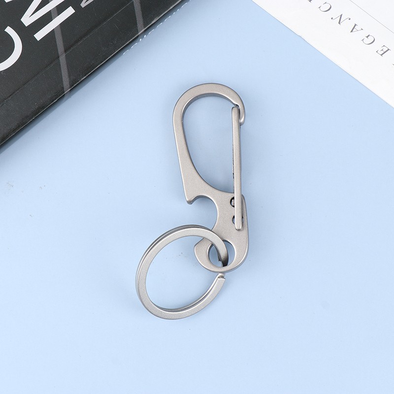 Titanium Alloy Carabiner Multi-function Keychain Outdoor Key Chain Ring Buckle