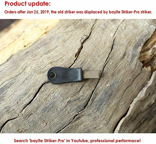 4″Survival Ferrocerium Drilled Flint Fire Starter,Ferro Rod Kit Paracord Handle