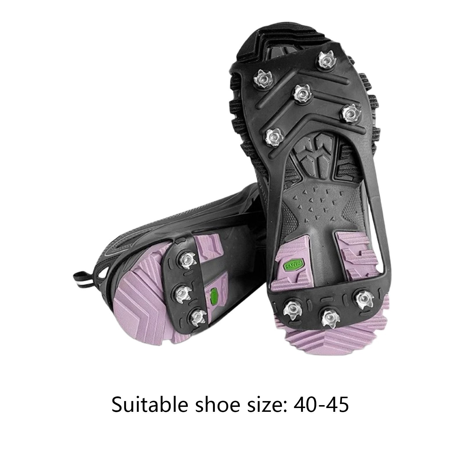 For Snow and Ice Antislip Shoe Covers with Rubber and Steel Claws for Winter