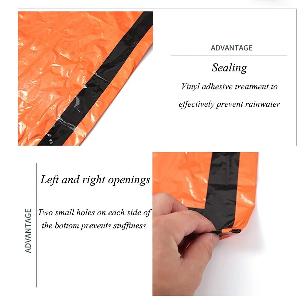 Portable Waterproof Emergency Survival Sleeping Bag Outdoor Edc Camping Gear