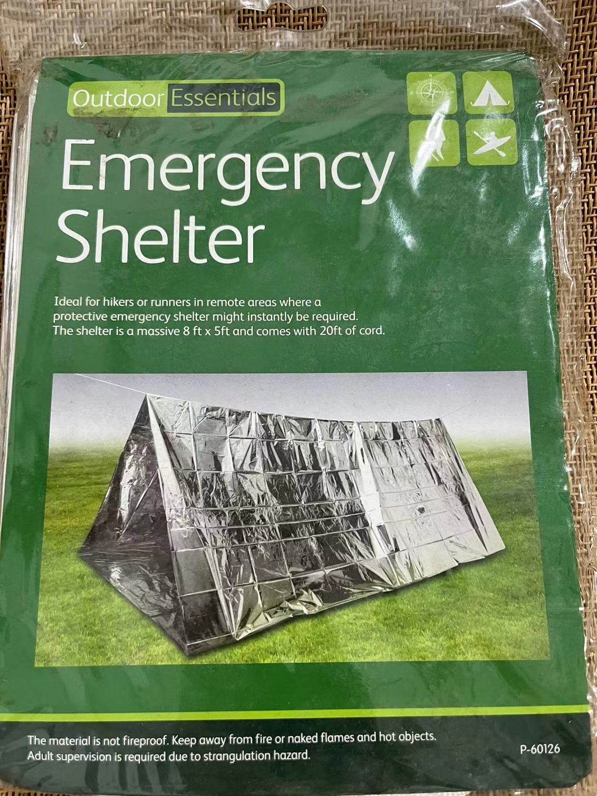 Outdoor Emergency Tent Blanket Sleeping Bag Survival Reflective Shelter Camping
