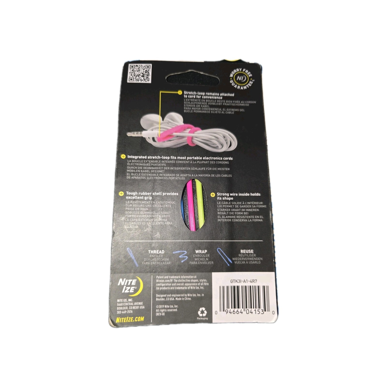 Nite Ize 4-Pack Gear Tie Cordable Twist Tie, 3″ – Assorted Colors (6-Pack)