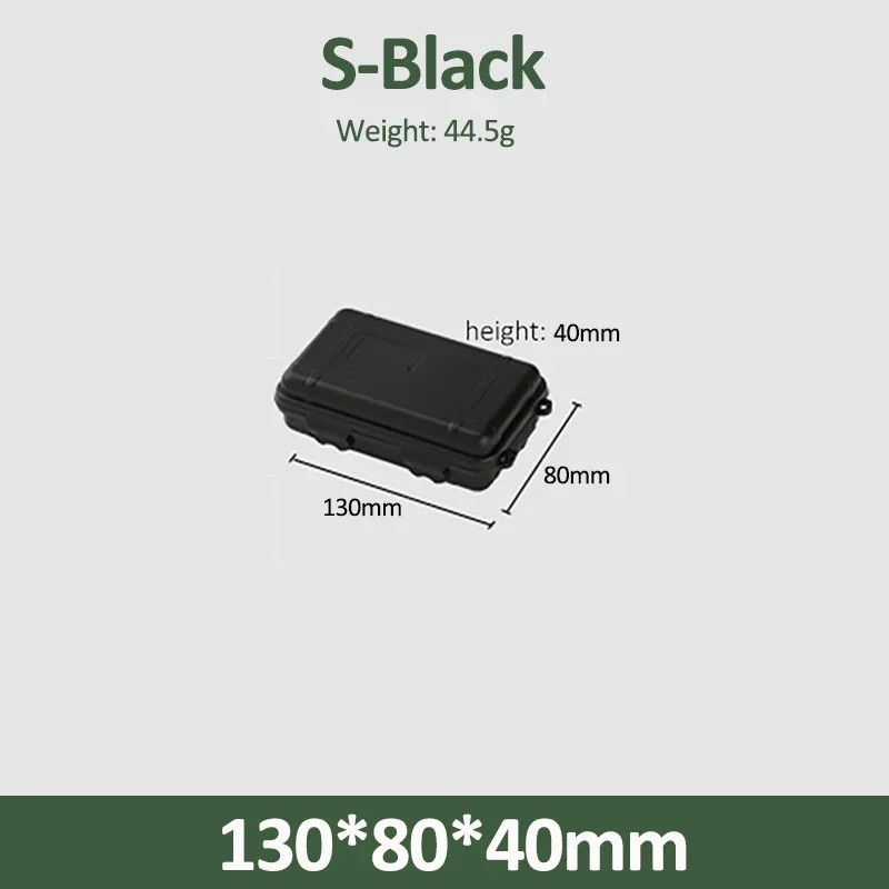 1pc EDC Waterproof Survival Storage Box Outdoor Camping Shockproof Case – NEW