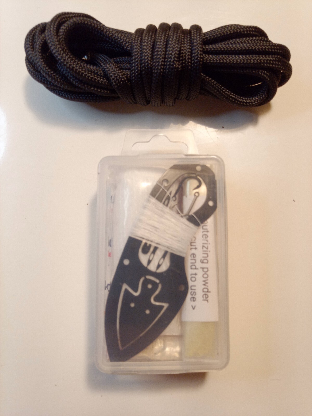 Mini Outdoor Survival Kit Knife Fishing Gear Fire Compass First Aid Paracord