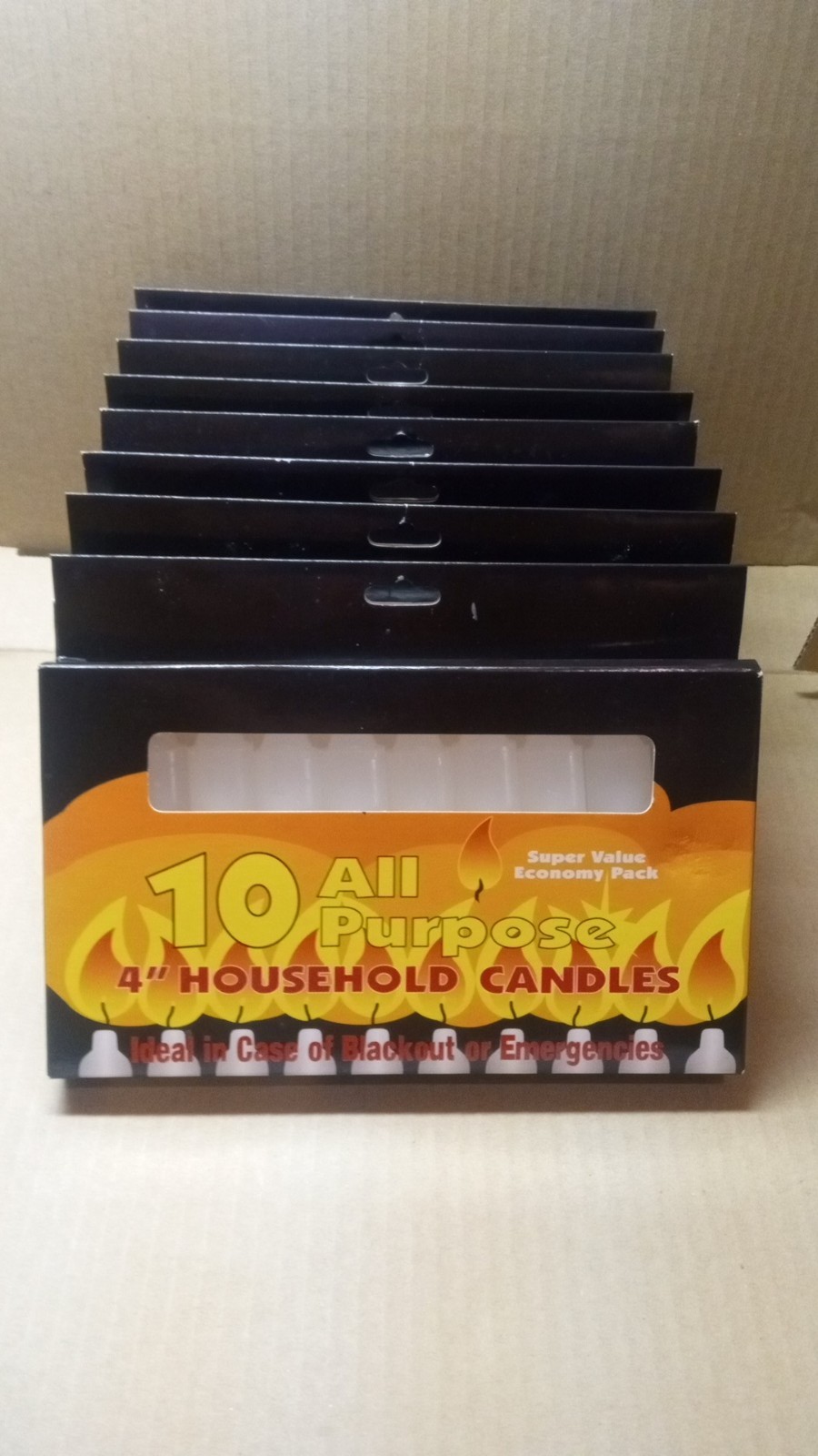 (Bundle Of 8) 10-Pack’s Emergency Stick Candles