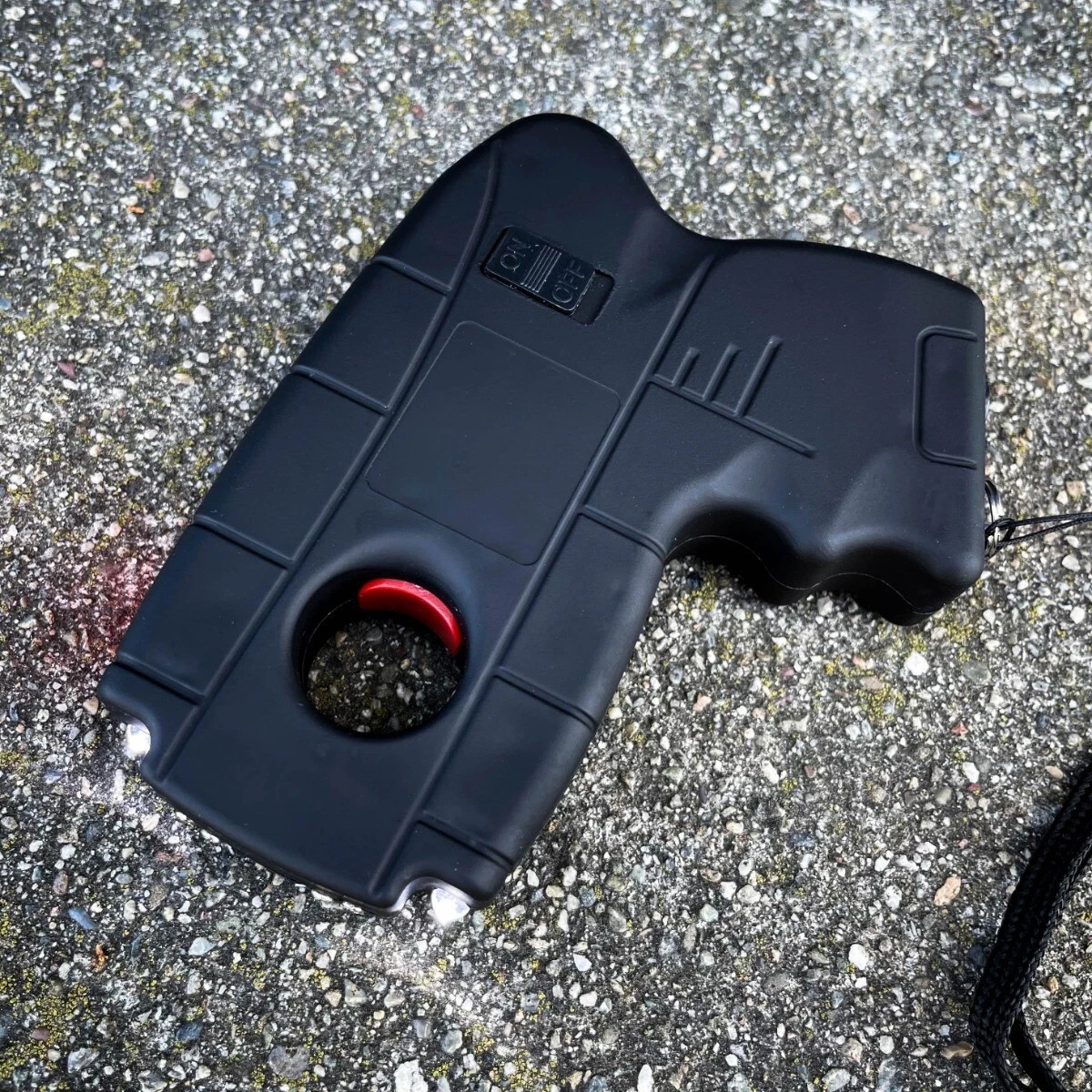 Pistol Grip Stun Gun Rechargeable Defender 10MV Flashlight Heavy Duty