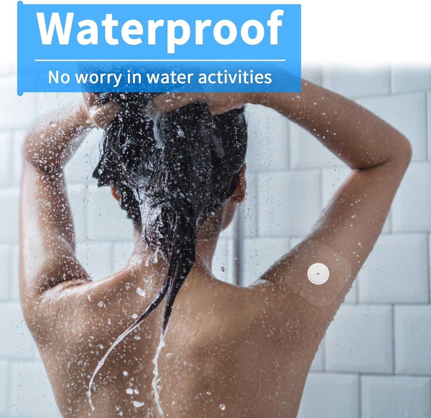 Waterproof Sticker for Freestyle Libre 2/3 Sensor Covers-100 PCS Waterproof for