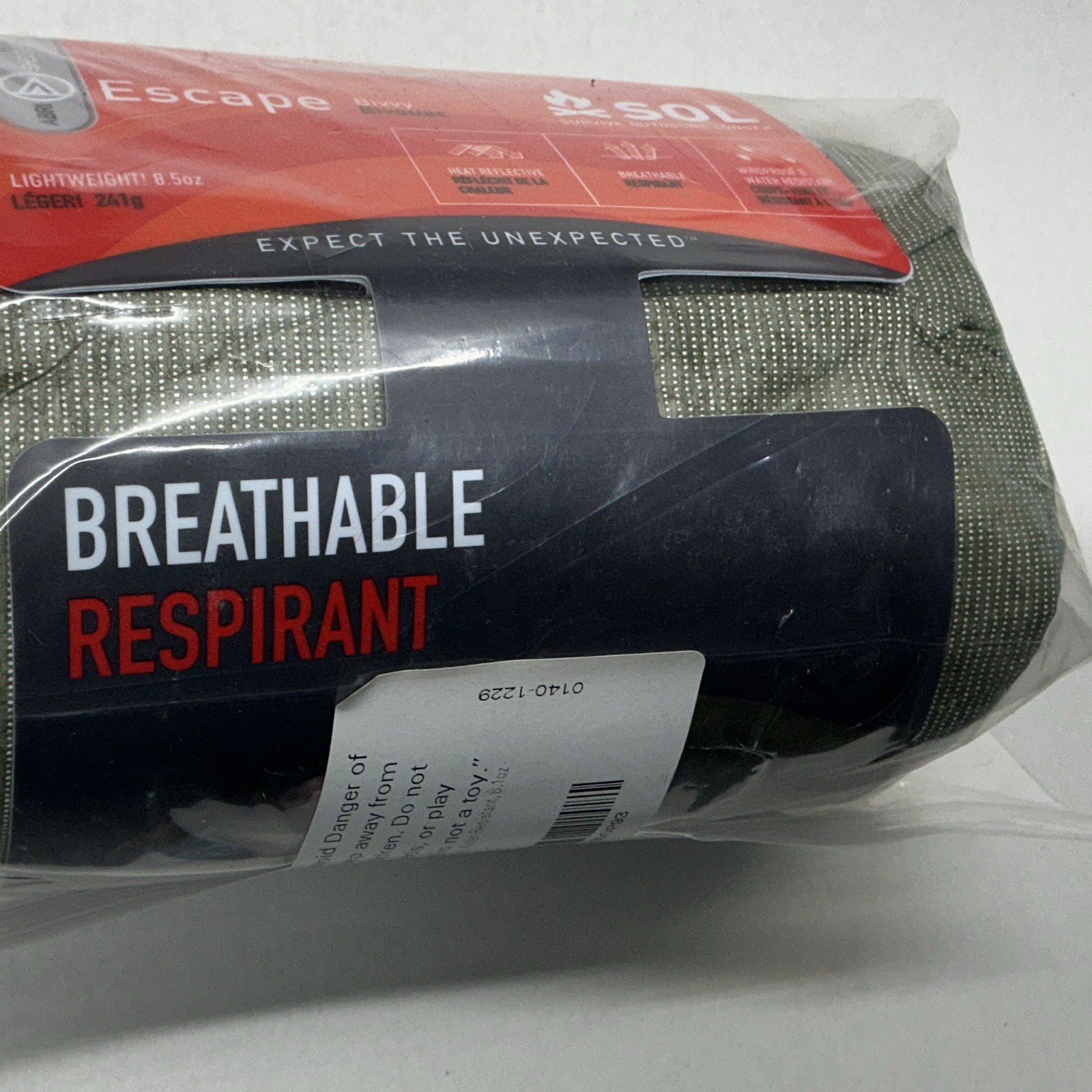 SOL Escape Bivvy Emergency Sleeping Bag Green Lightweight Breathable Windproof