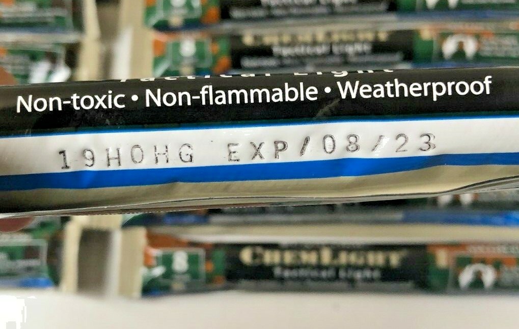 Lot of 10 Blue Cyalume Tactical Lightsticks 6″ Preppers Bug Out Bags 8 HR 08/23