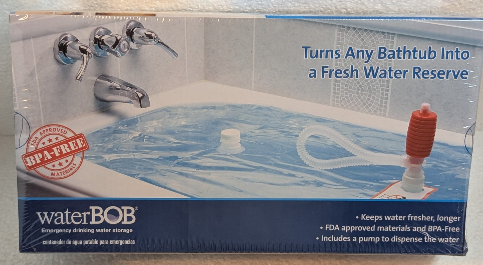 WaterBOB Fresh Water Storage 100 Gallon Emergency Bladder WB-06-001 New Sealed