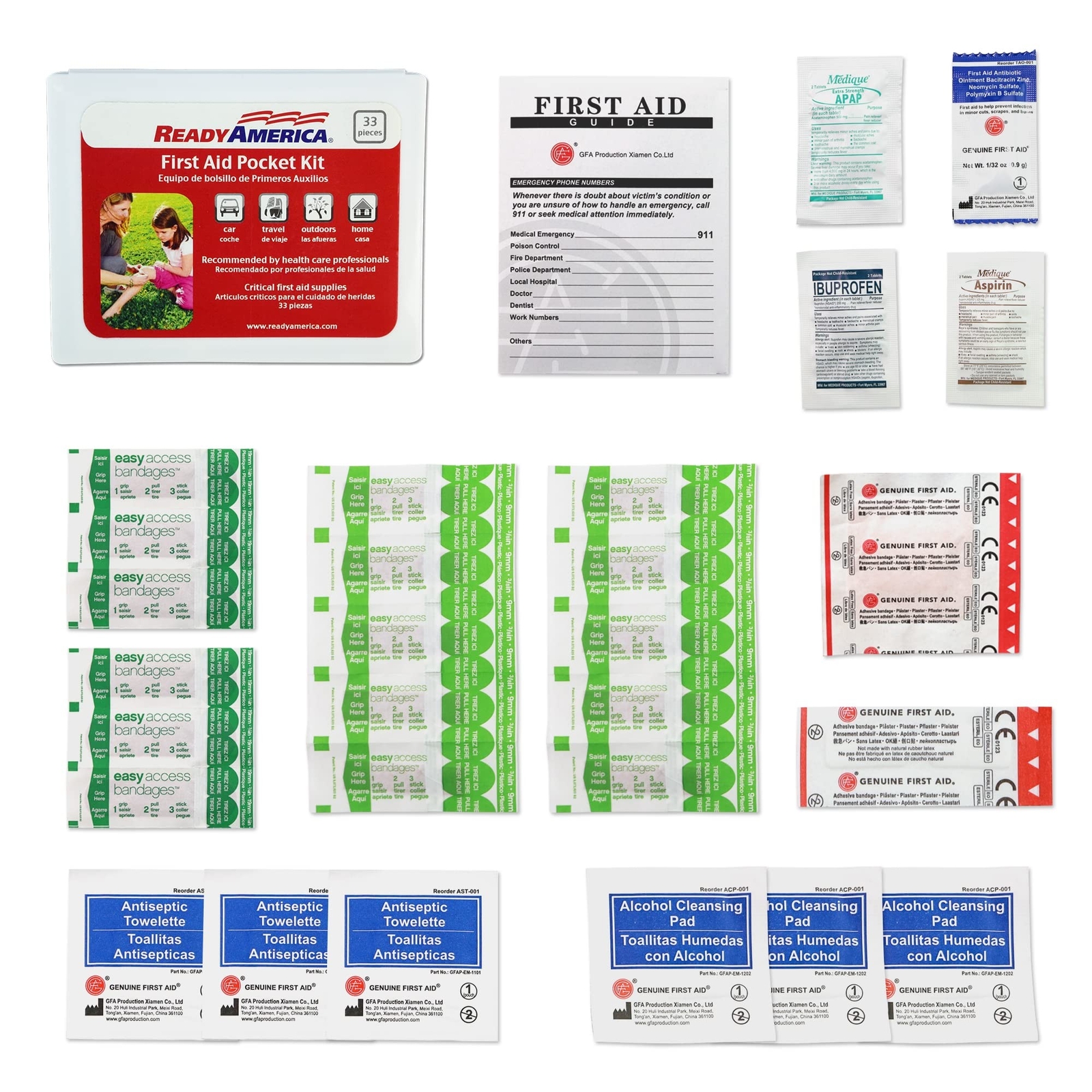 Ready America 72 Hour Emergency Kit, 1-Person, 3-Day Tote, Includes First Aid…