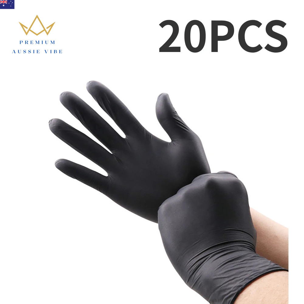 20/50/100PCS Black Nitrile Gloves Thickened Durable Household Cleaning Gloves Di