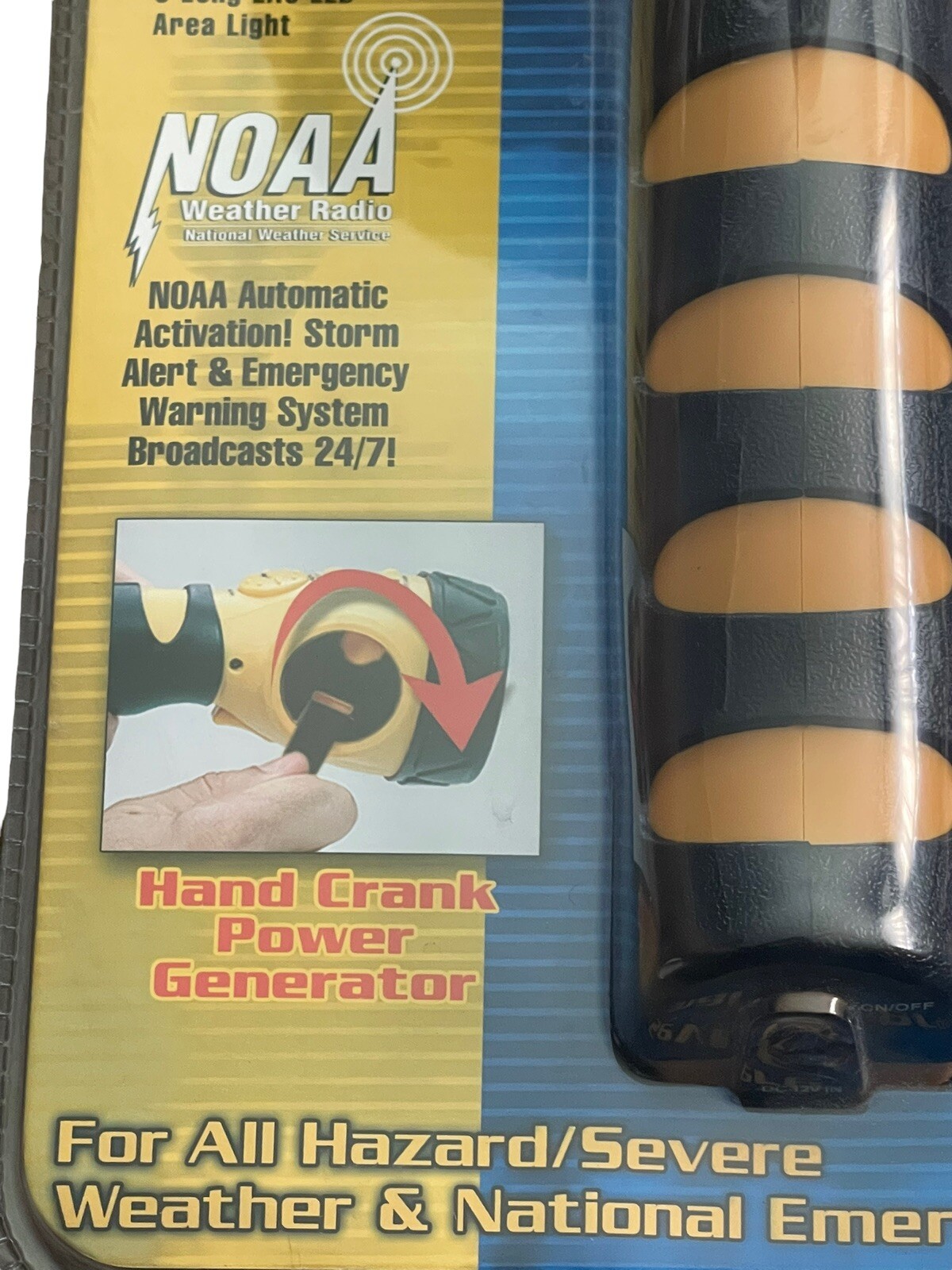 Vector AM/FM NOAA Emergency Weather Radio Light Hand Crank Generator VEC173 New