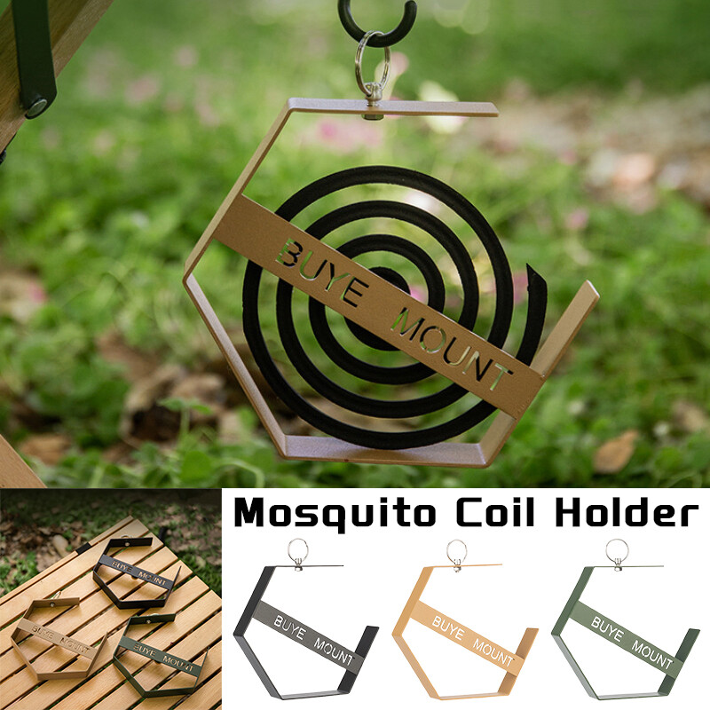 Portable Hanging Mosquito Coil Holder Heat-Resistant Outdoor Camping & Hiking