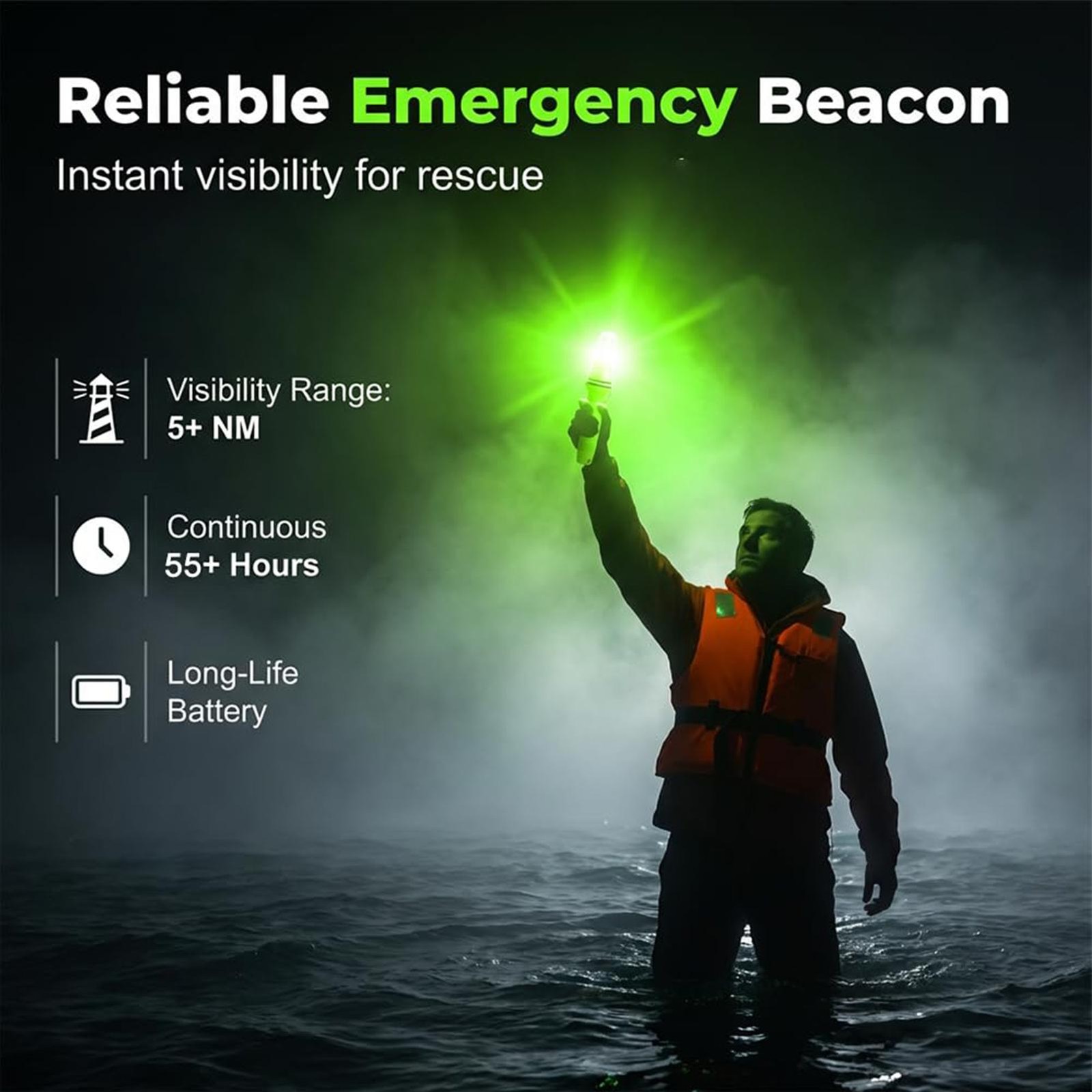 Marine Flares Electronic Kayak Warning Signals Kayaking Distress Flare