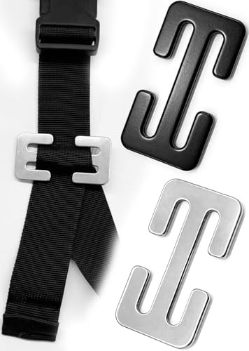 Chenxiran Stainless Steel E-Clips Universal Strap Buckle for Backpacks & Gear