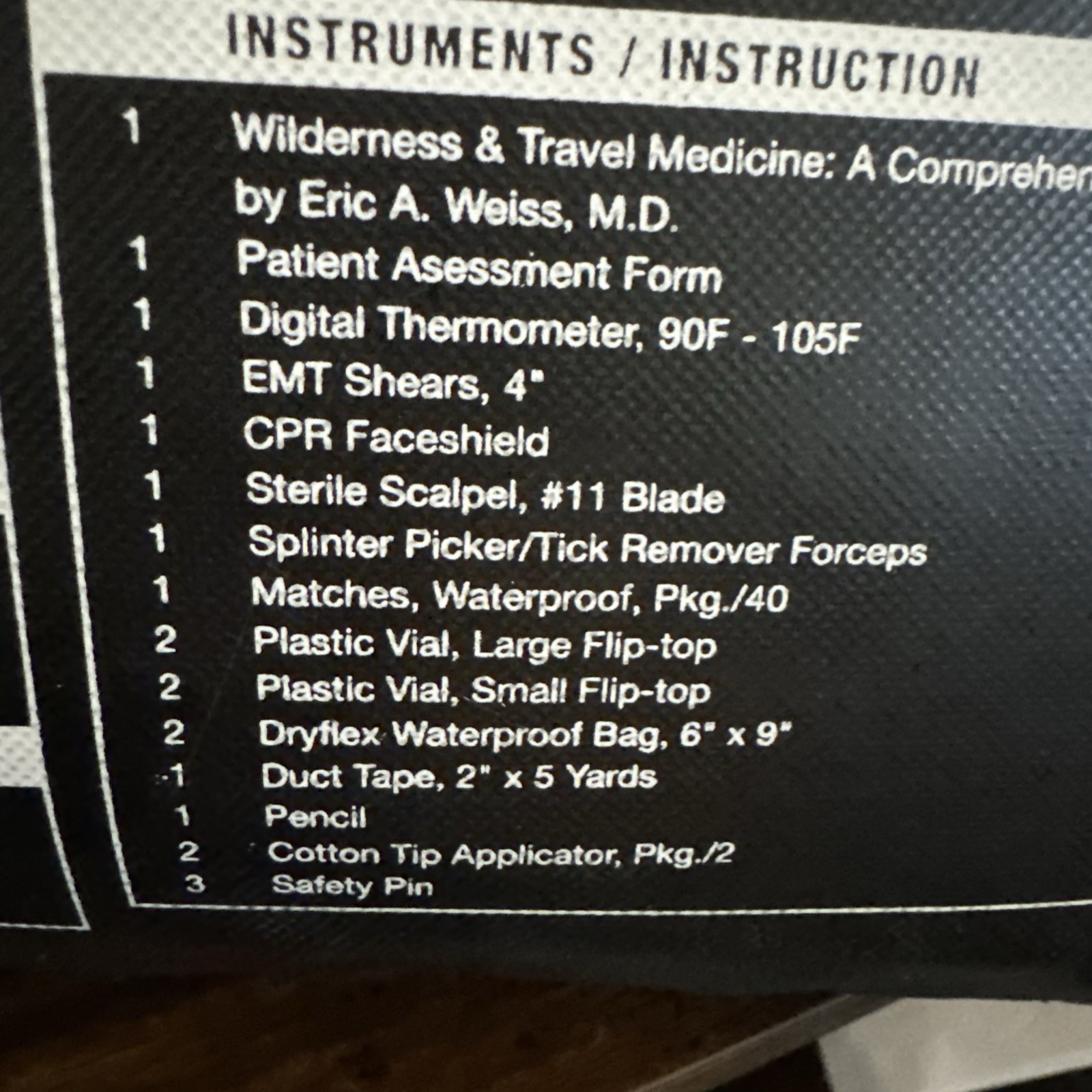 ADVENTURE MEDICAL KITS MOUNTAIN SERIES COMPREHENSIVE MEDICAL KIT, SEALED EXP???